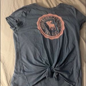 Abercrombie kids graphic logo tee